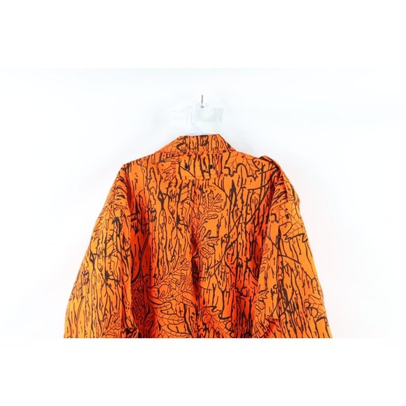 Vintage 90s Smith & Wesson 2XL Insulated Hunting Jacket Blaze Orange Camouflage - Picture 9 of 12